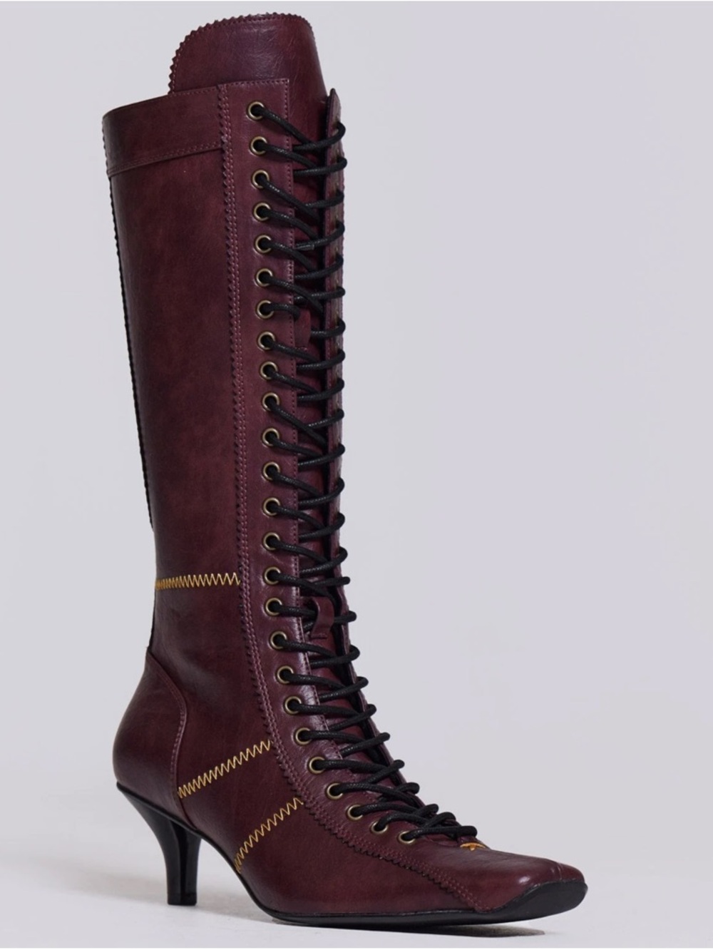 Jaded London Brooke Boxing Lace-Up Back Zip Boot - Picture 2 of 12